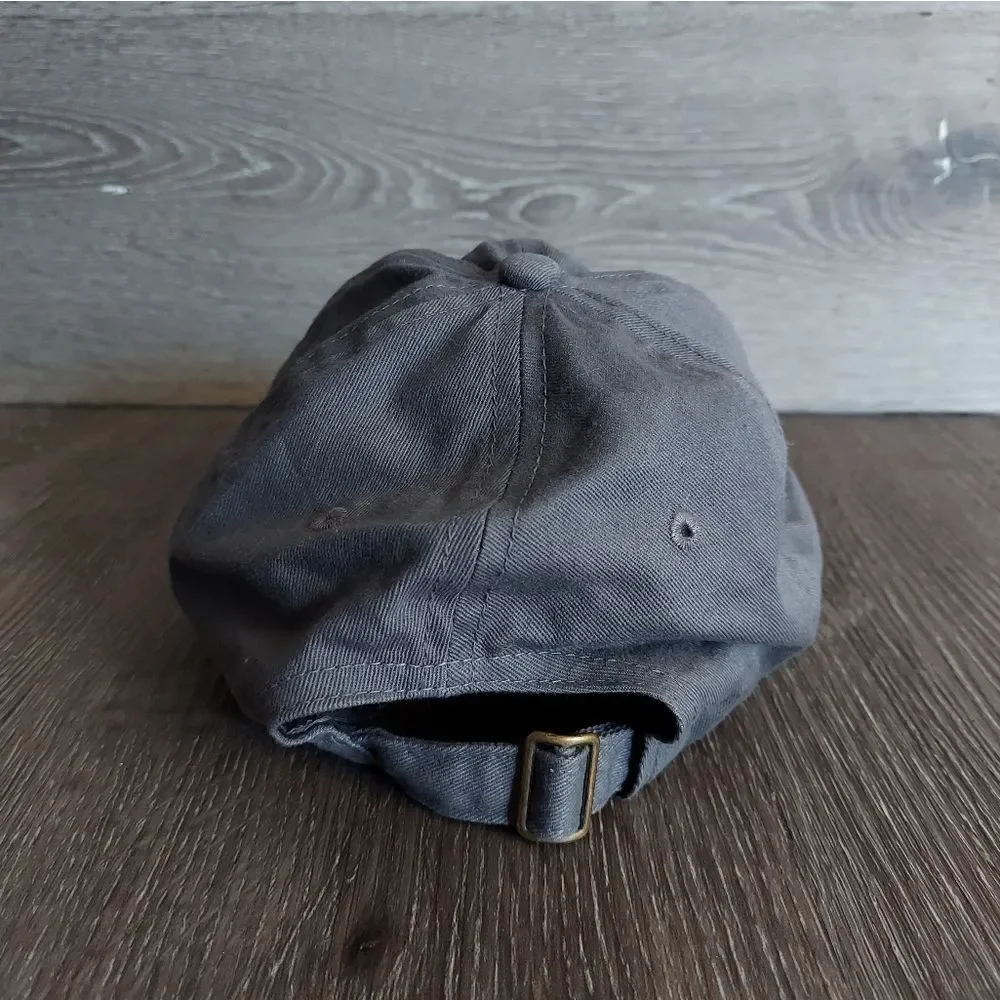Walt Disney and Mickey Mouse Statue Silhouette Baseball Cap Hat in Gray